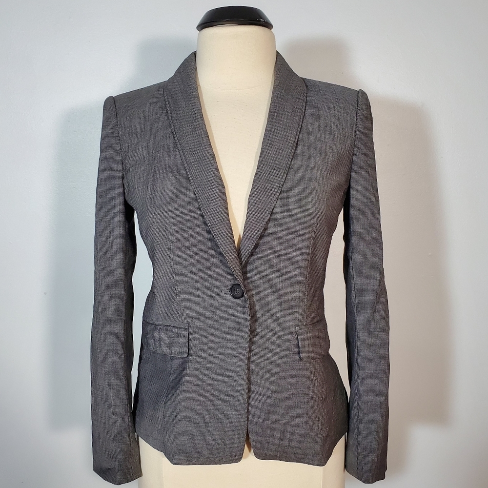 Ann Taylor Grey Long Sleeve Blazer